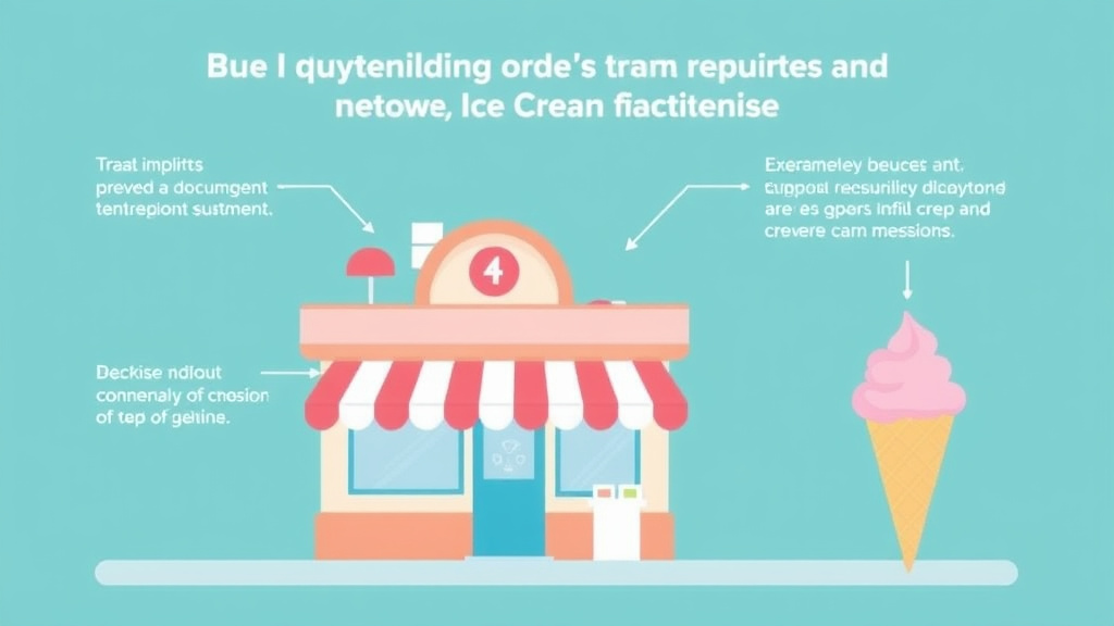 Practical checklist visual for building Code Requirements for Ice Cream Franchises