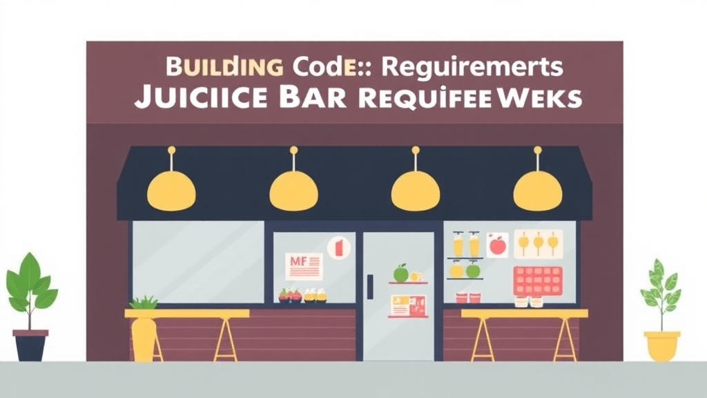 Step-by-step visual guide for implementing building Code Requirements for Juice Bar Franchises