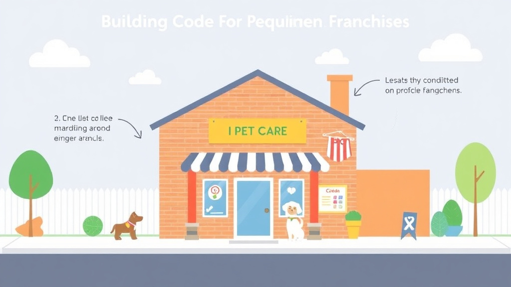 Real-world application diagram for building Code Requirements for Pet Care Franchises