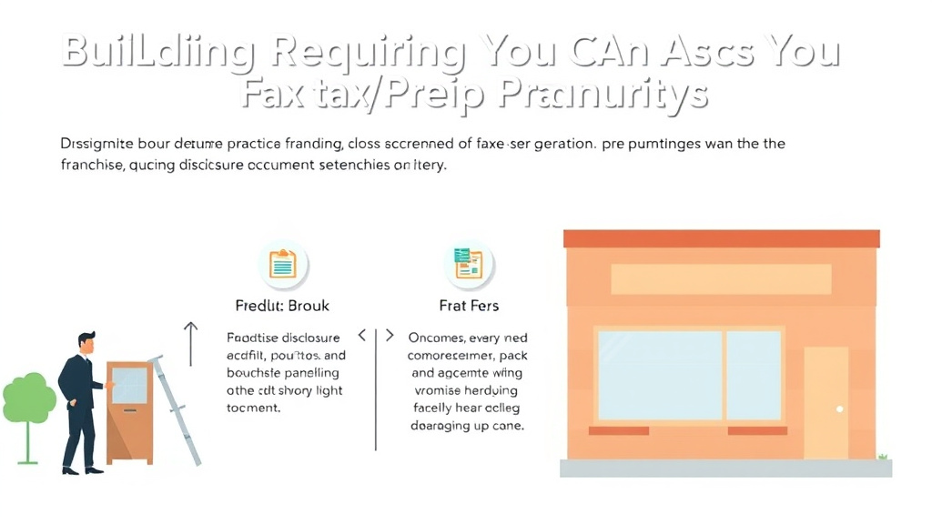 Step-by-step visual guide for implementing building Code Requirements for Tax Prep Franchises
