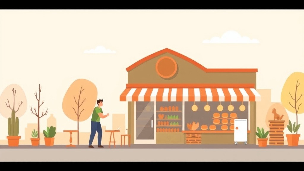 A professional illustration depicting environmental Compliance for Bakery Franchises