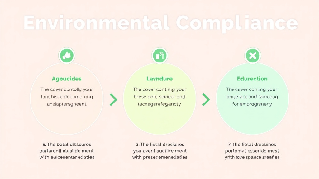 Process flow illustration for putting environmental Compliance for Beauty Salon Franchises into action