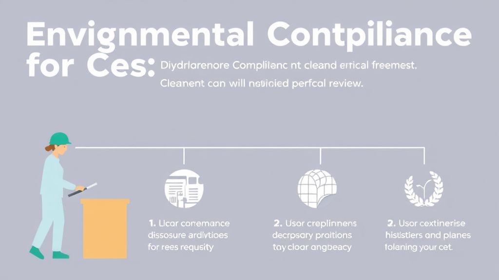 Step-by-step visual guide for implementing environmental Compliance for Cleaning Franchises