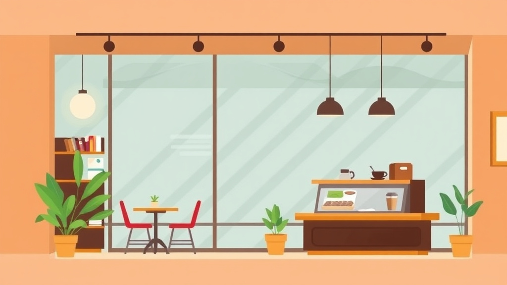 A professional illustration depicting environmental Compliance for Coffee Shop Franchises