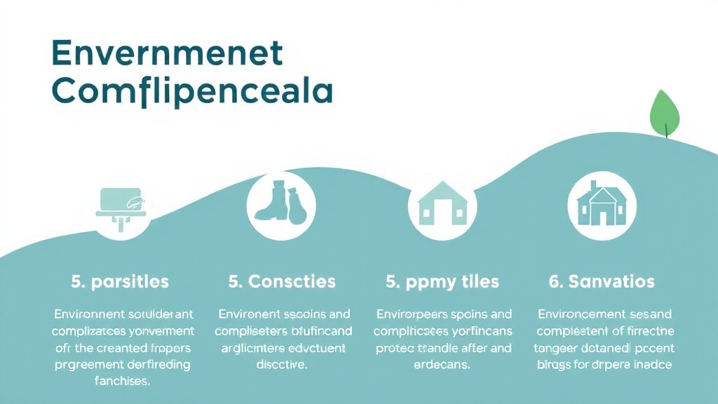 Action-oriented illustration showing how to apply environmental Compliance for Fitness Franchises