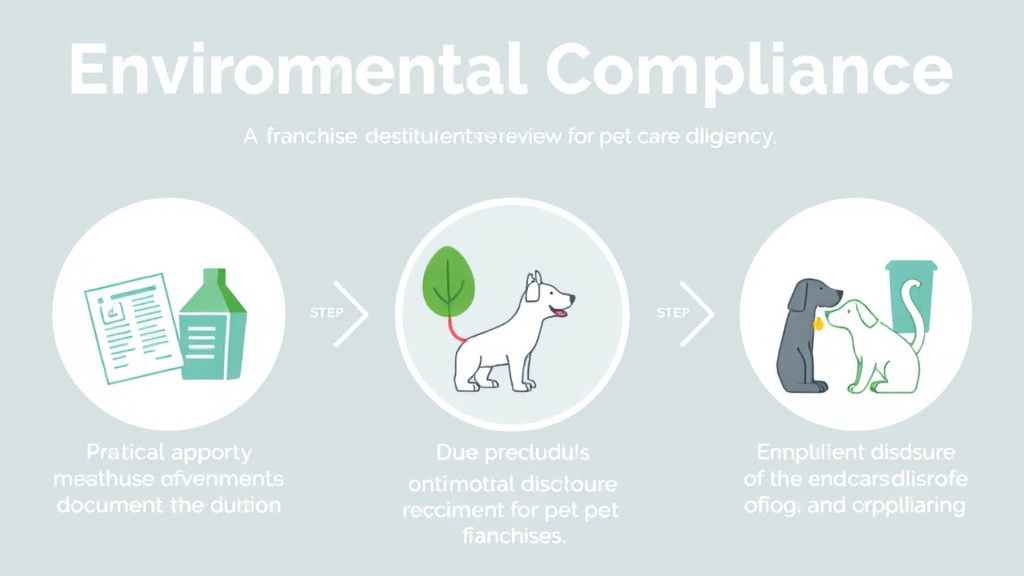 Real-world application diagram for environmental Compliance for Pet Care Franchises