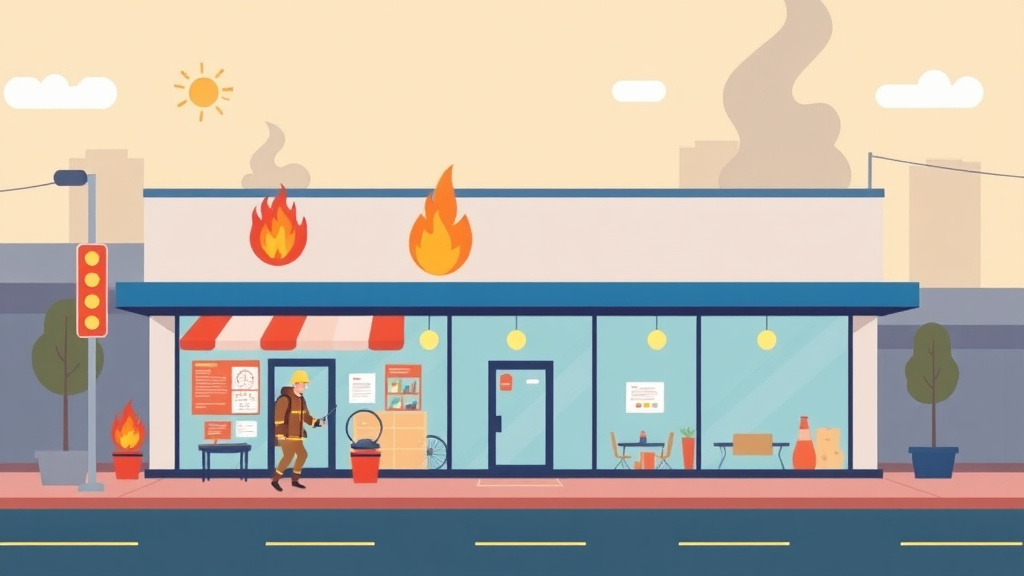 Illustration breaking down the fundamentals of fire Safety Compliance for Franchises in California