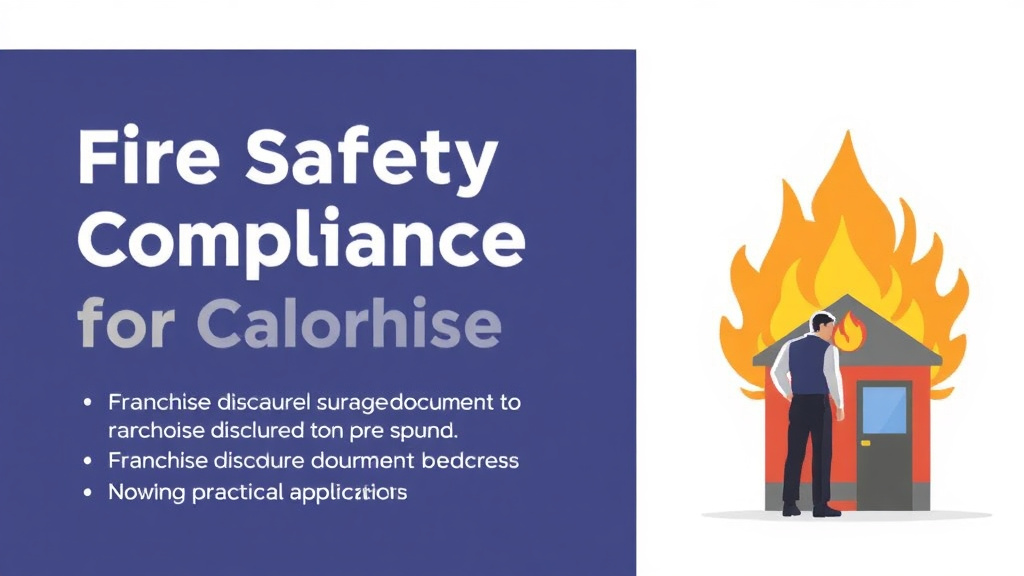 Practical checklist visual for fire Safety Compliance for Franchises in Colorado