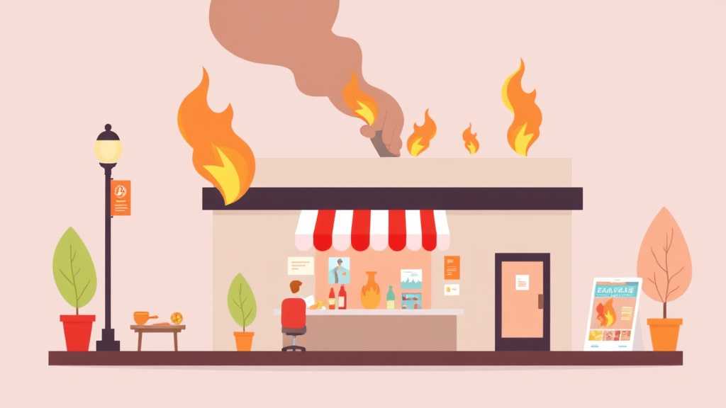 A professional illustration depicting fire Safety Compliance for Franchises in Connecticut
