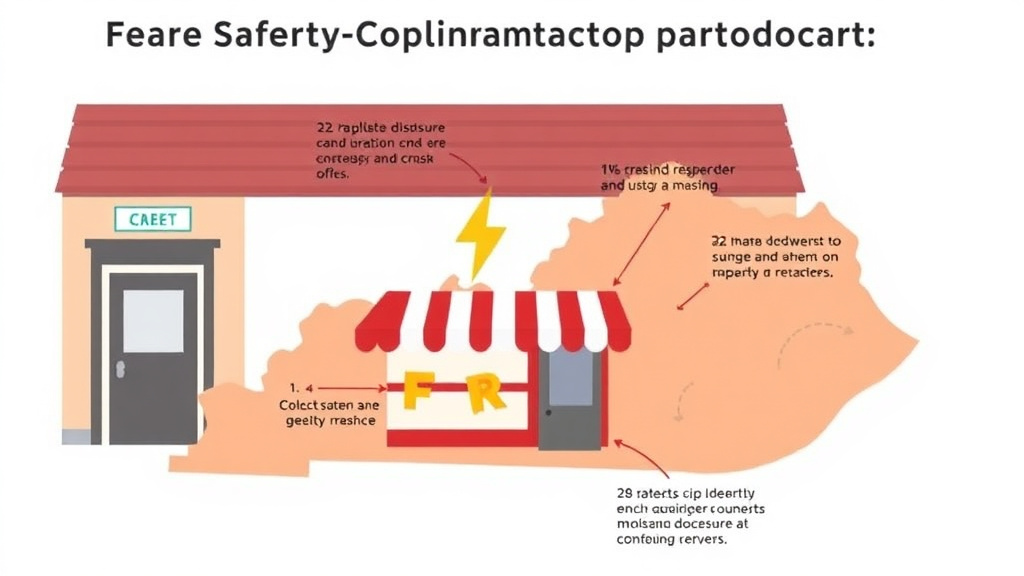 Process flow illustration for putting fire Safety Compliance for Franchises in Kentucky into action