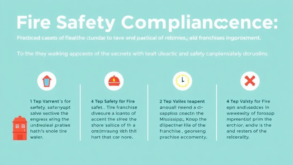 Process flow illustration for putting fire Safety Compliance for Franchises in Mississippi into action