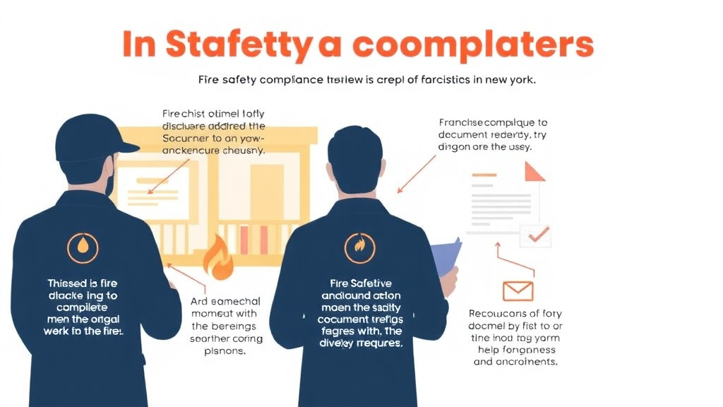 Process flow illustration for putting fire Safety Compliance for Franchises in New York into action
