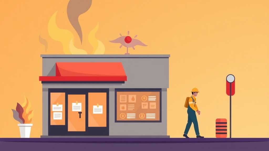 Educational graphic covering the essentials of fire Safety Compliance for Franchises in North Carolina