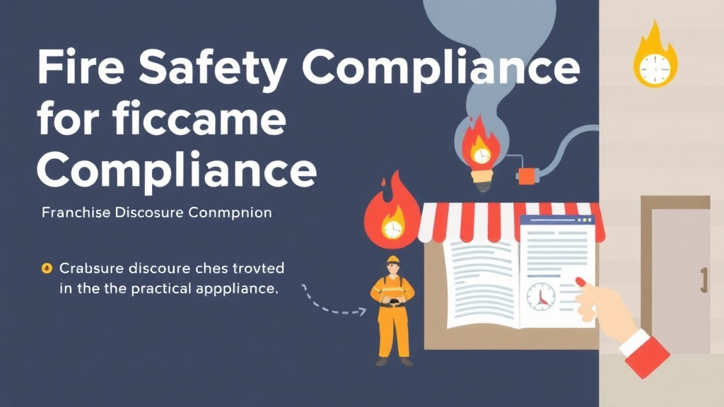 Action-oriented illustration showing how to apply fire Safety Compliance for Franchises in Oklahoma