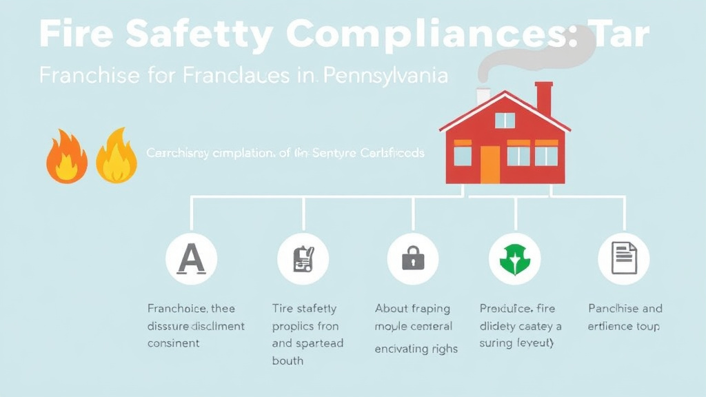 Process flow illustration for putting fire Safety Compliance for Franchises in Pennsylvania into action