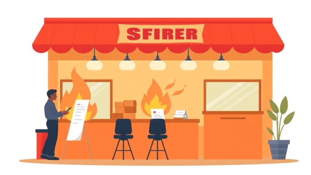 Visual overview of fire Safety Compliance for Franchises in Texas with key concepts highlighted