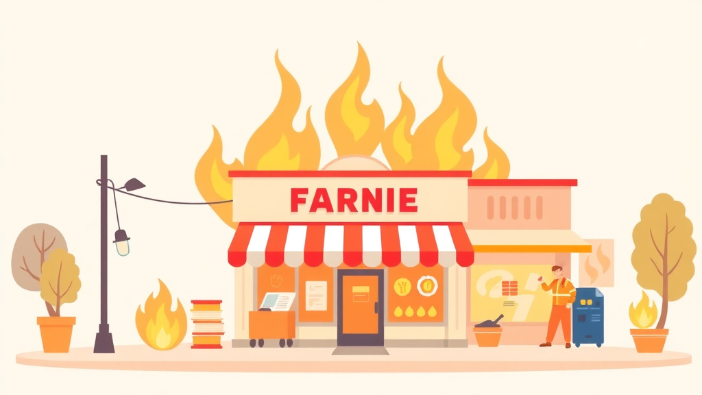 A professional illustration depicting fire Safety Compliance for Franchises in Virginia