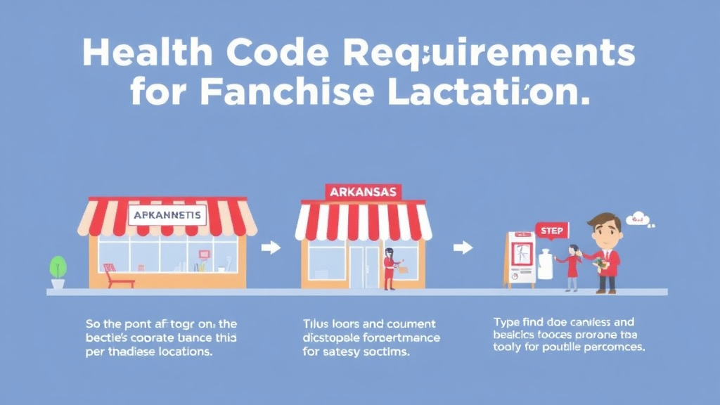 Practical checklist visual for health Code Requirements for Franchise Locations in Arkansas