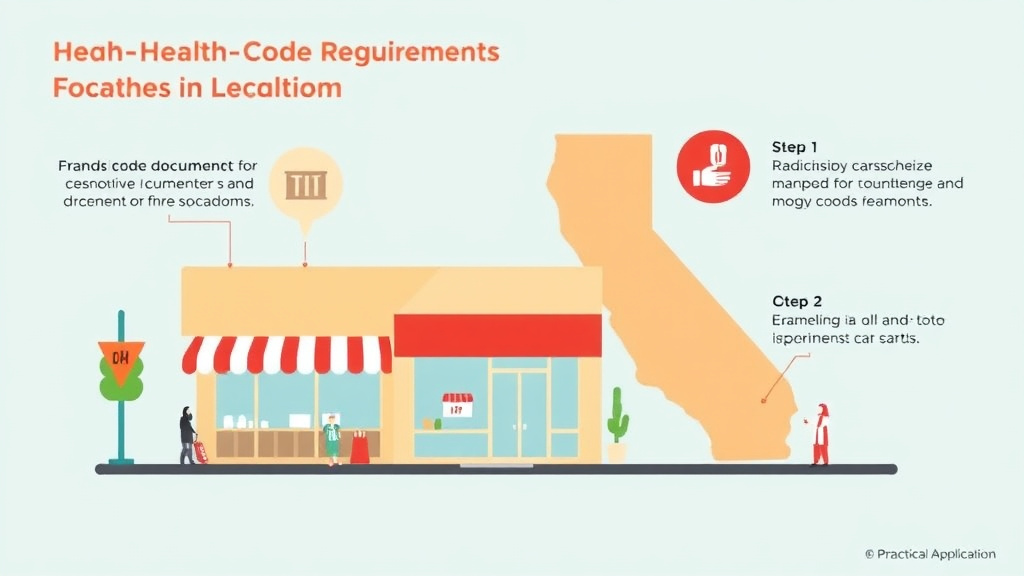 Practical workflow diagram for health Code Requirements for Franchise Locations in California
