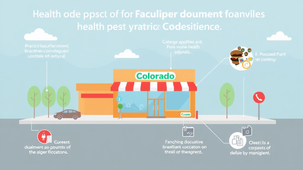 Practical checklist visual for health Code Requirements for Franchise Locations in Colorado