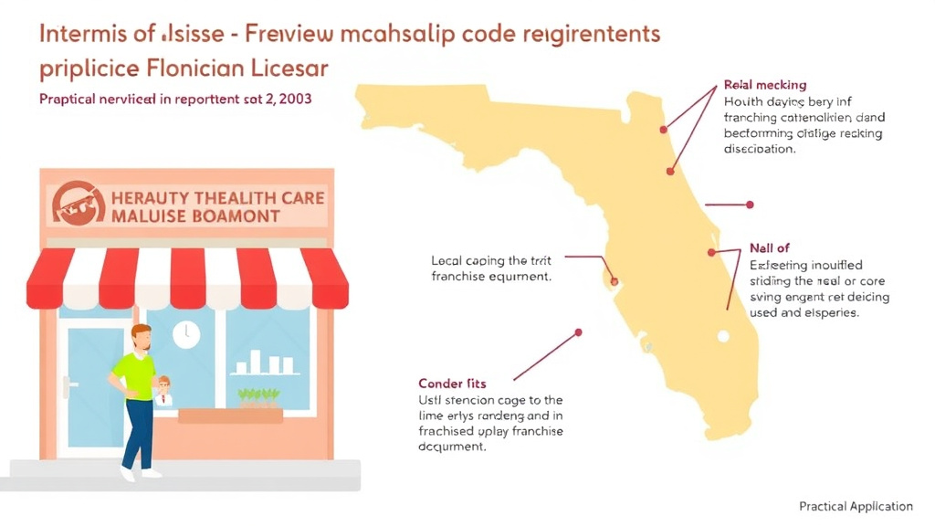 Practical workflow diagram for health Code Requirements for Franchise Locations in Florida