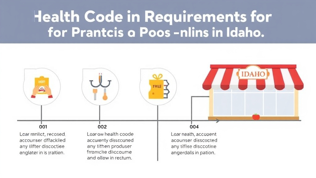 Step-by-step visual guide for implementing health Code Requirements for Franchise Locations in Idaho