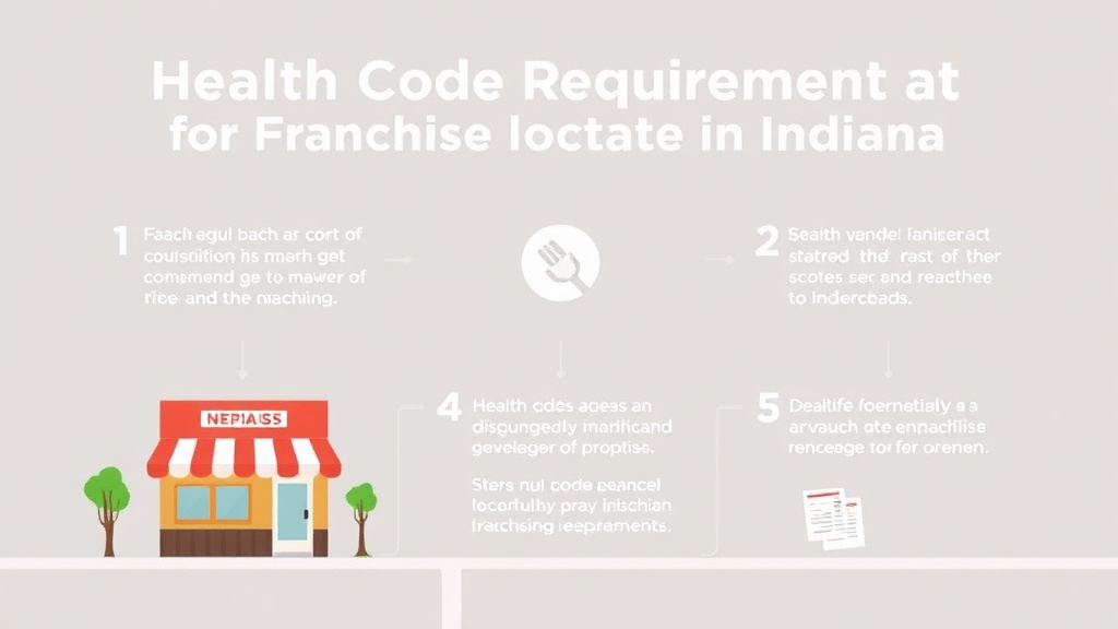 Hands-on guide visualization for health Code Requirements for Franchise Locations in Indiana