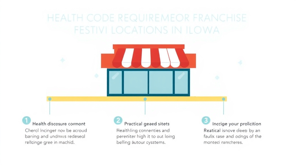 Real-world application diagram for health Code Requirements for Franchise Locations in Iowa