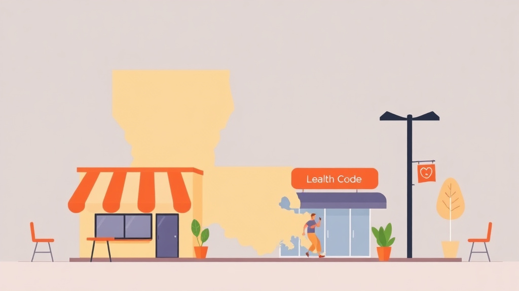 An informative visual explaining health Code Requirements for Franchise Locations in Louisiana for beginners and professionals
