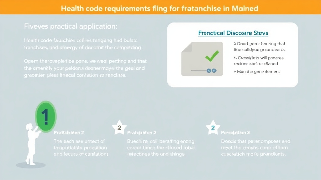 Implementation roadmap for health Code Requirements for Franchise Locations in Maine with actionable steps