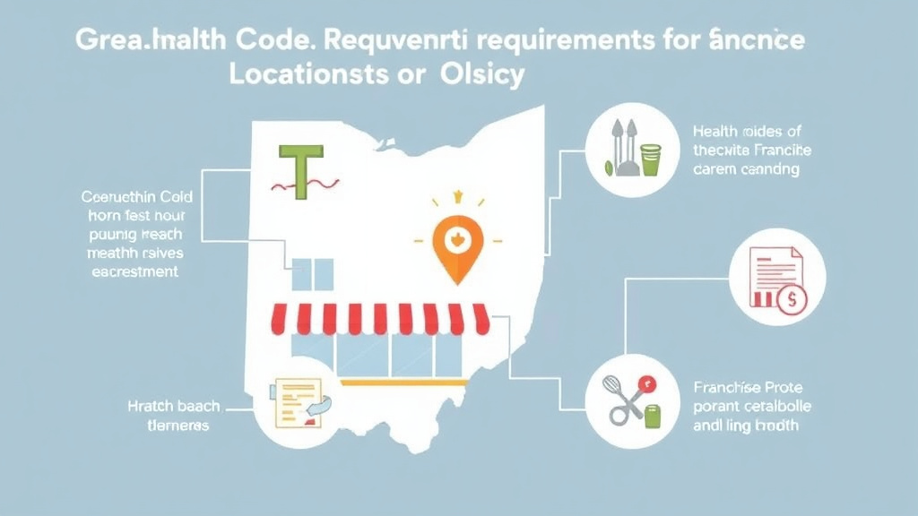 Hands-on guide visualization for health Code Requirements for Franchise Locations in Ohio