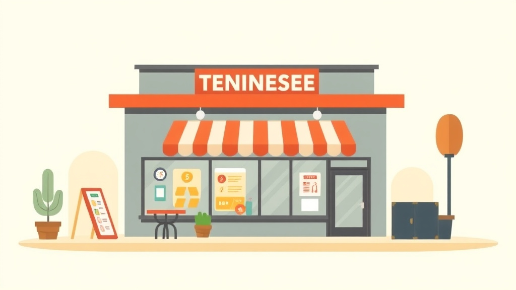 Detailed visual representation of health Code Requirements for Franchise Locations in Tennessee