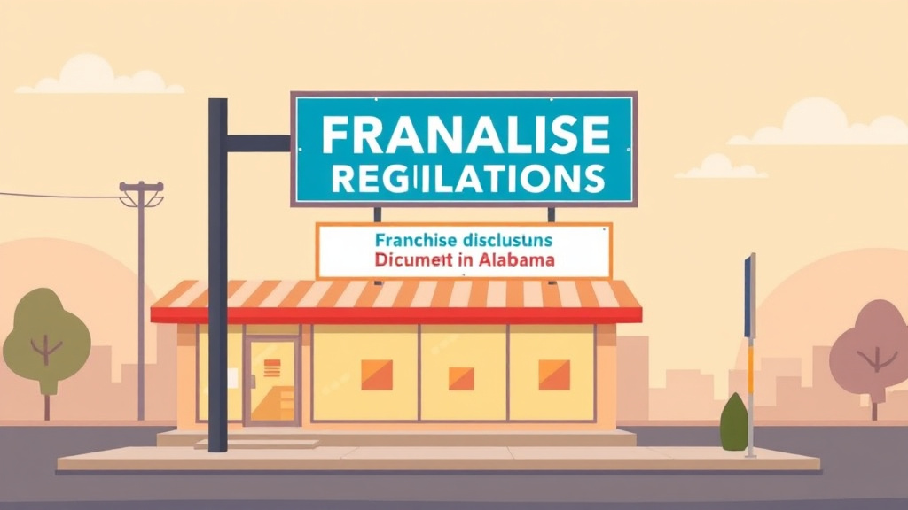 An informative visual explaining franchise Signage Regulations in Alabama for beginners and professionals