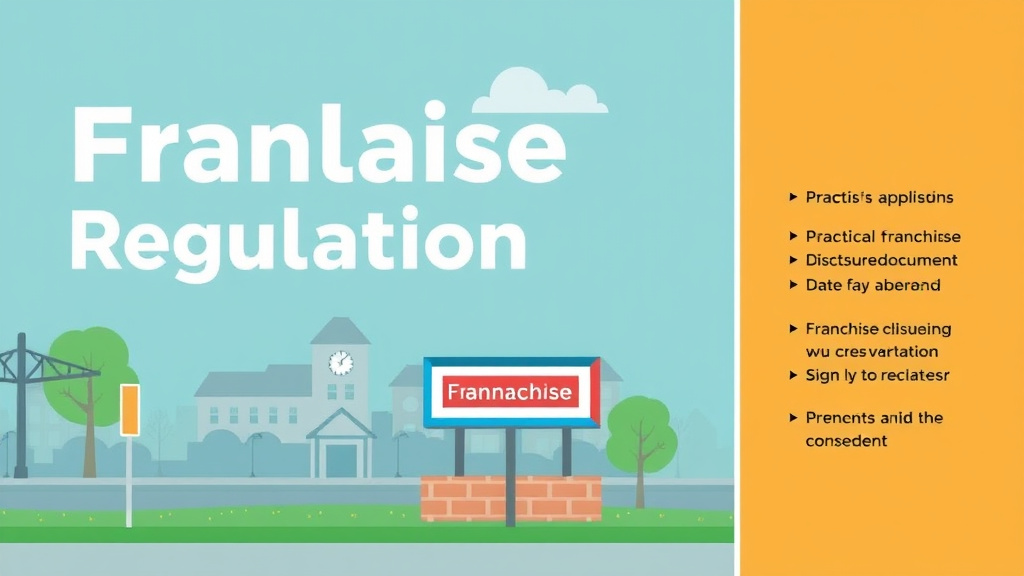 Action-oriented illustration showing how to apply franchise Signage Regulations in Connecticut