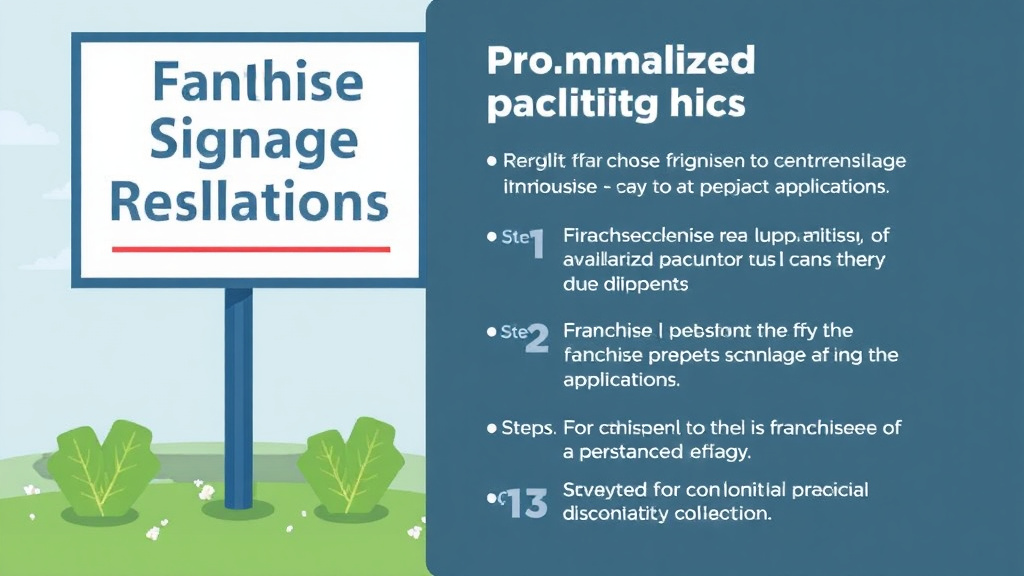 Step-by-step visual guide for implementing franchise Signage Regulations in Florida
