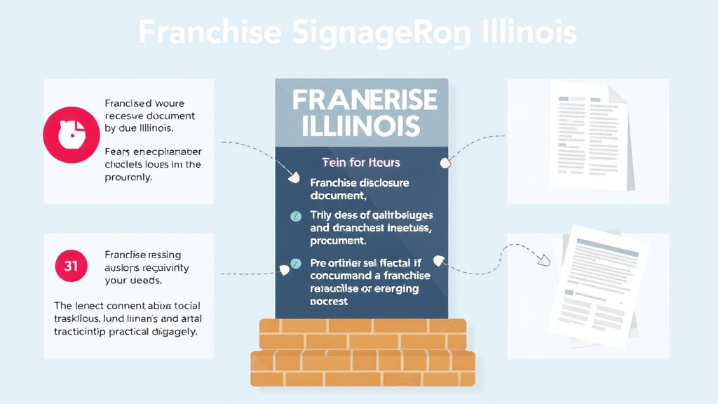 Practical checklist visual for franchise Signage Regulations in Illinois