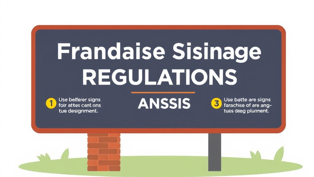 Process flow illustration for putting franchise Signage Regulations in Kansas into action