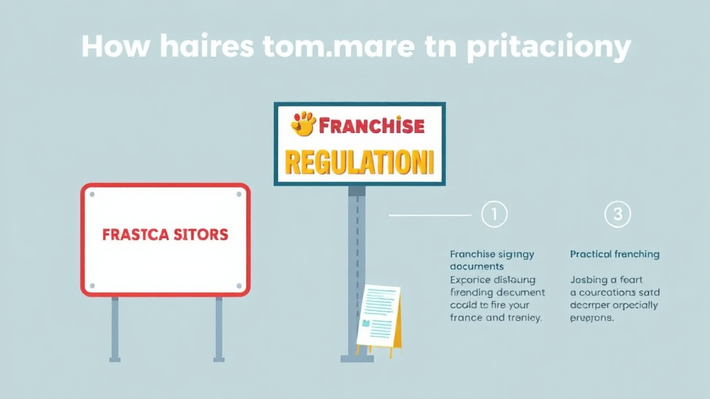 Process flow illustration for putting franchise Signage Regulations in Louisiana into action