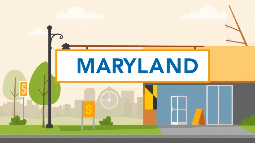 Detailed visual representation of franchise Signage Regulations in Maryland