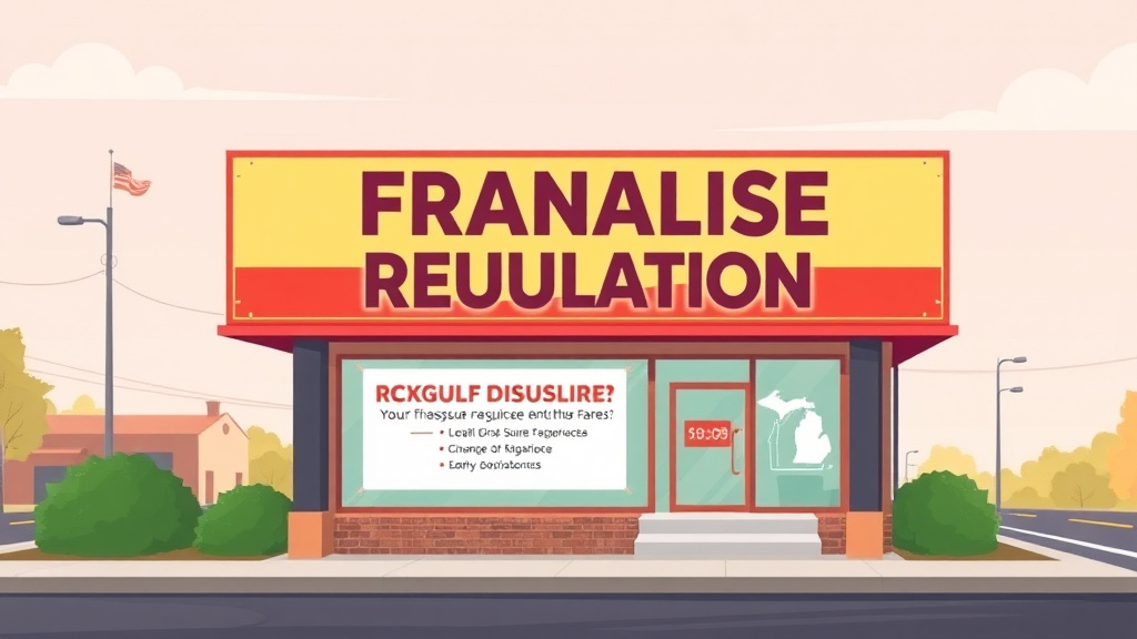 Educational graphic covering the essentials of franchise Signage Regulations in Michigan