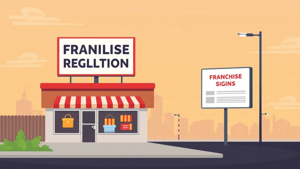 An informative visual explaining franchise Signage Regulations in Minnesota for beginners and professionals