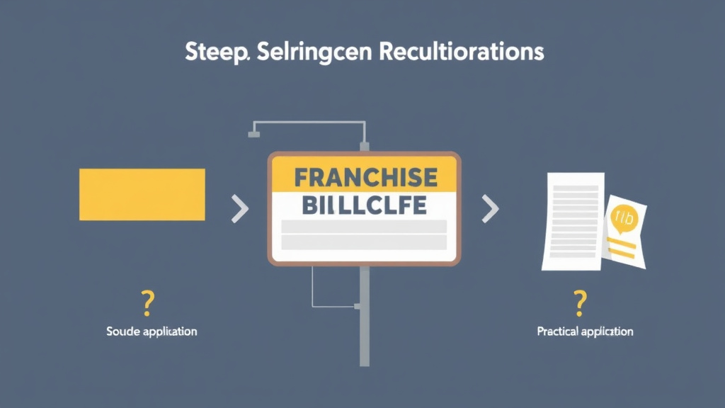 Action-oriented illustration showing how to apply franchise Signage Regulations in Minnesota