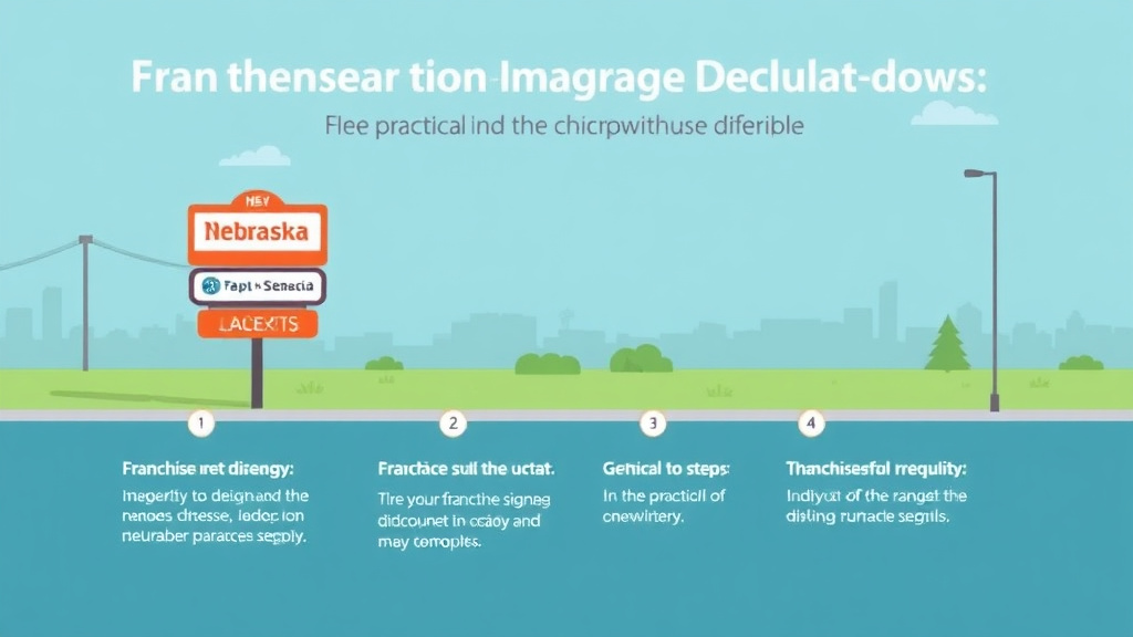 Practical checklist visual for franchise Signage Regulations in Nebraska