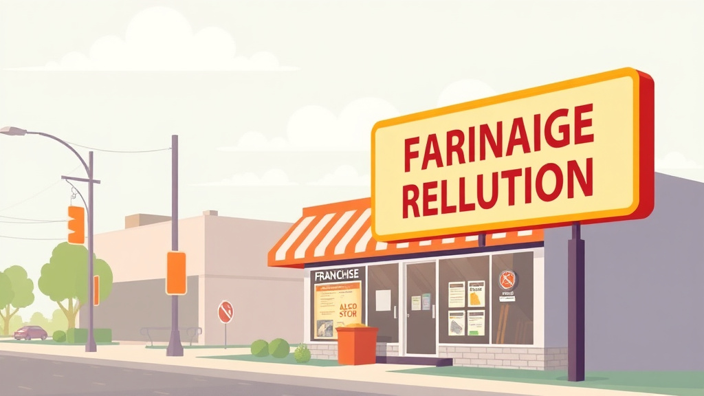 Conceptual diagram showing how franchise Signage Regulations in New Jersey works in practice