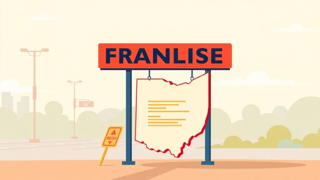 Educational graphic covering the essentials of franchise Signage Regulations in Ohio