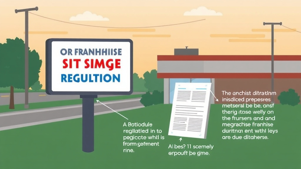 Real-world application diagram for franchise Signage Regulations in Oklahoma