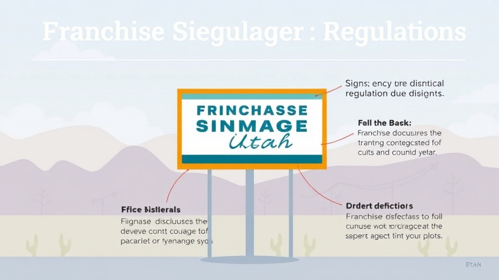Practical checklist visual for franchise Signage Regulations in Utah