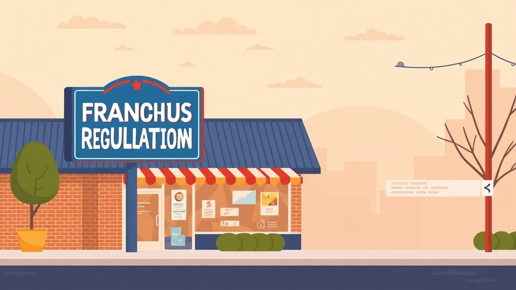 A professional illustration depicting franchise Signage Regulations in Virginia