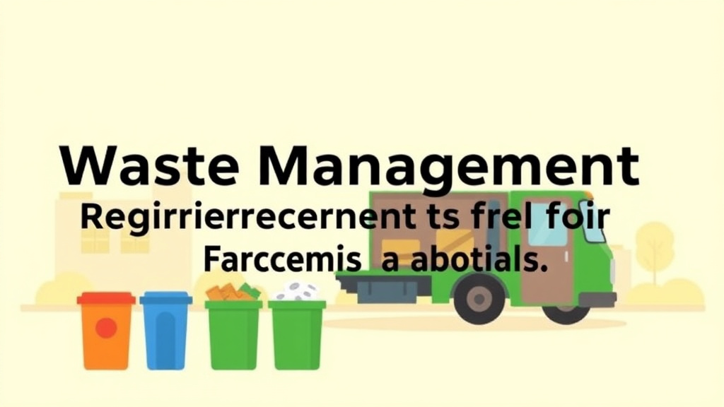Illustration breaking down the fundamentals of waste Management Requirements for Franchises in Arkansas