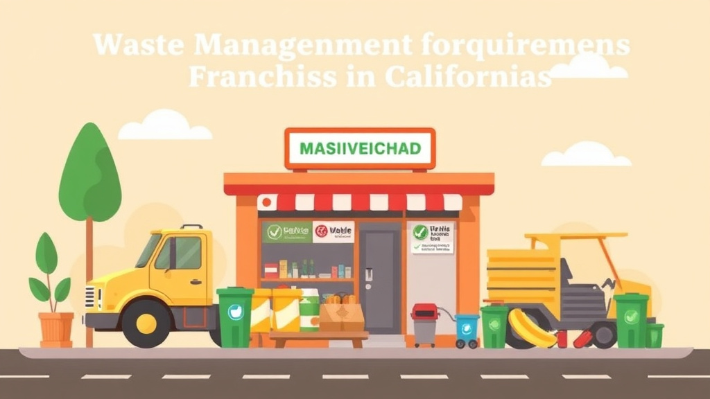 Detailed visual representation of waste Management Requirements for Franchises in California